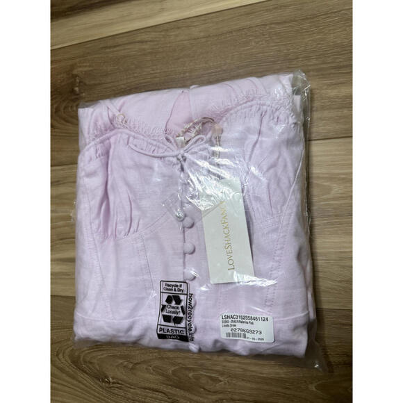 NWT! LoveShackFancy Linella Dress in Ballerina Pink Size 6 - Picture 2 of 7